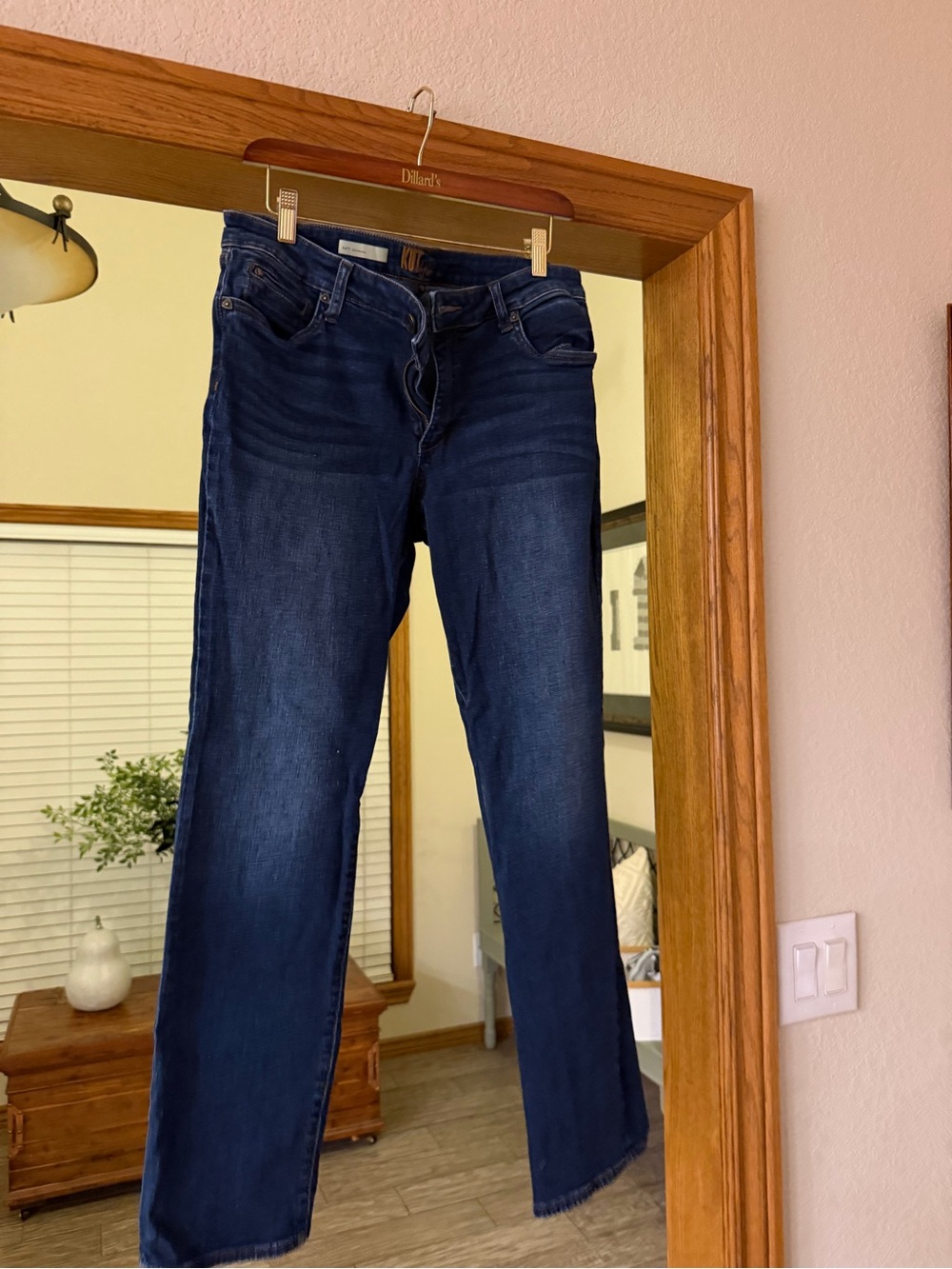 Kut from the Kloth Deep Indigo Straight-Leg Jeans-Katy Boyfriend